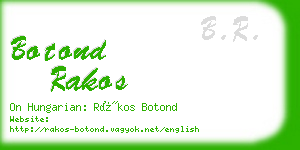 botond rakos business card